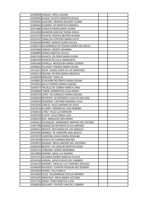 documento nombre cliente tipo identificacion ... - Proyectar Valores