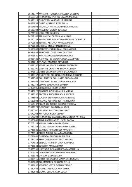 documento nombre cliente tipo identificacion ... - Proyectar Valores