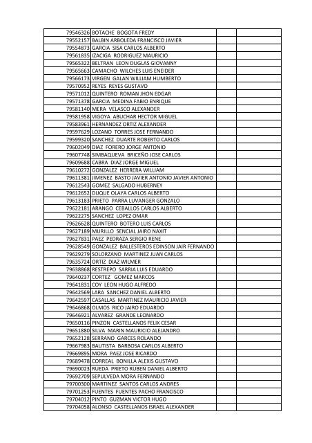 documento nombre cliente tipo identificacion ... - Proyectar Valores