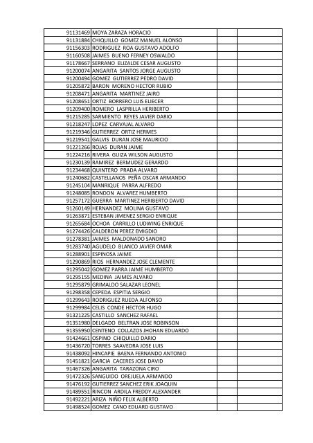 documento nombre cliente tipo identificacion ... - Proyectar Valores