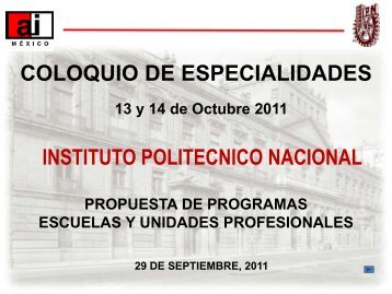 Programas por Escuela IPN - Academia de Ingeniería