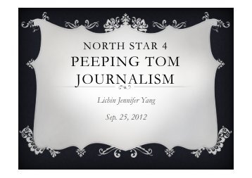 Peeping Tom Journalism