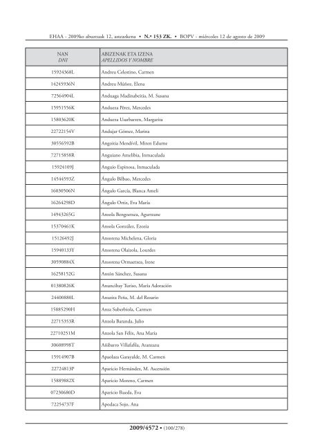 Otras Disposiciones Bestelako Xedapenak - Osakidetza - Euskadi.net