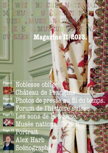 Magazine II|2013. Noblesse oblige! Château de Prangins 8PW\W ...