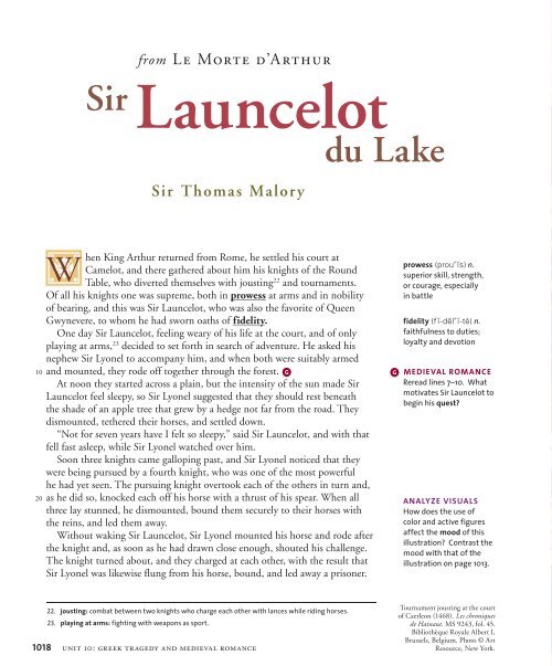 Launcelot du Lake.pdf - LanguageArts-NHS