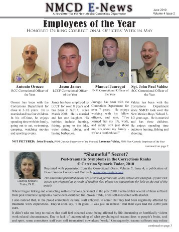 NMCD E-News - New Mexico Corrections Department