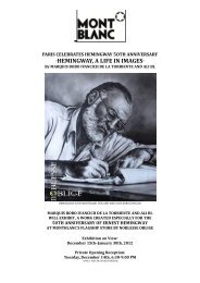 Paris celebrates hemingway 5oth anniversary - Noblesseoblige.net