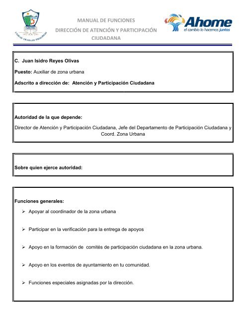 Atención y Participación Ciudadana - H. Ayuntamiento de Ahome