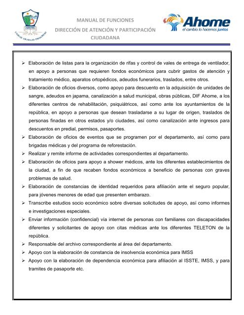 Atención y Participación Ciudadana - H. Ayuntamiento de Ahome