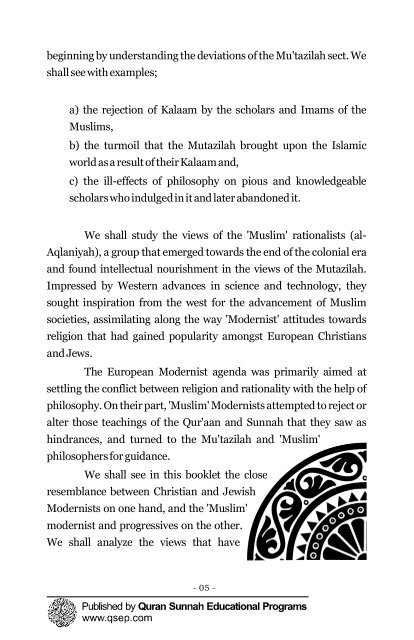 Modernists%20And%20Hadith%20Rejecters