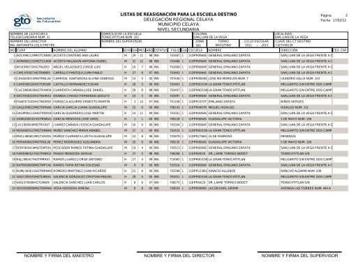 MUNICIPIO CELAYA DELEGACIÓN REGIONAL ... - USAE Celaya