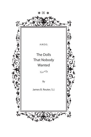 The Dolls That Nobody Wanted - fr james b reuter, sj