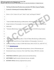 1 The Deep-Sea Bacterium Photobacterium profundum SS9 Utilizes ...