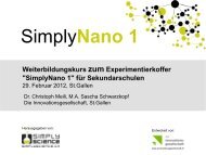 „SimplyNano 1“-Koffer - Die Innovationsgesellschaft