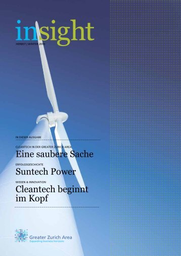 Eine saubere Sache Suntech Power Cleantech beginnt im Kopf