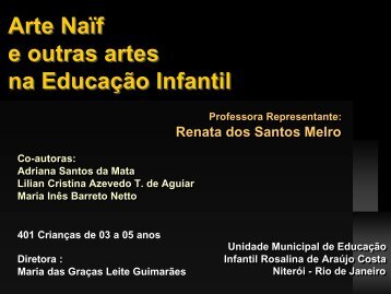 RJ Arte Naif e Outras Artes na Educação Infantil