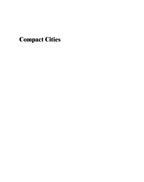 Compact Cities - Teoria e História da Cidade - Home