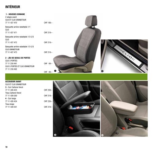 ACCESSOIRES nOuvEllE ClIO nOuvEllE ClIO GRAndtOuR