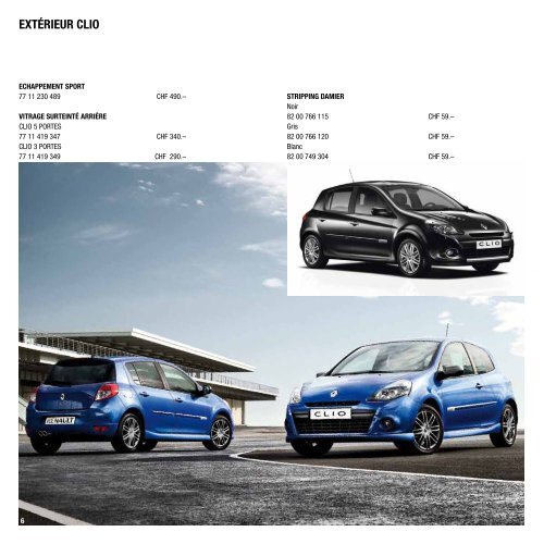 ACCESSOIRES nOuvEllE ClIO nOuvEllE ClIO GRAndtOuR