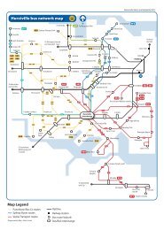 Hurstville bus network map - 131500