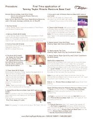 Miracle Manicure Info 20120326.indd - Tammy Taylor Nails