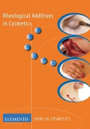 Rheological Additives in Cosmetics - Elementis Specialties