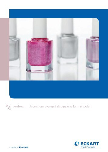 Aluminum pigment dispersions for nail polish - Eckart