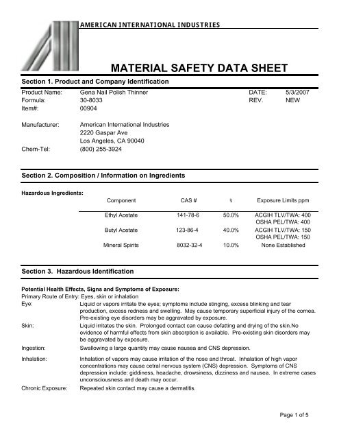 01418001 Gena Nail Polish Thinner Butyl Acetate.pdf