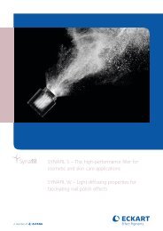 SYNAFIL S – The high-performance filler for cosmetic and ... - Eckart