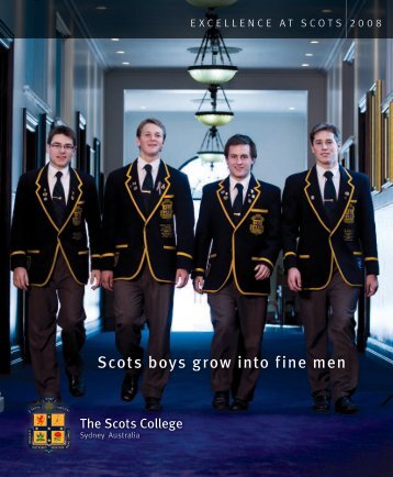 Scots boys grow into fine men - The Scots College