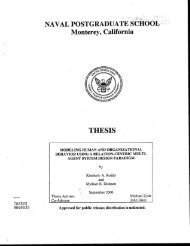 MODELING HUMAN AND ORGANIZATIONAL BEHAVIOR USING A ...