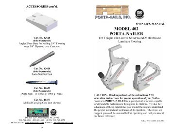 MODEL 402 PORTA-NAILER