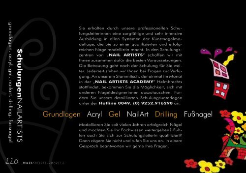 Katalog - Nail Artists, Cornelia Wolfrum