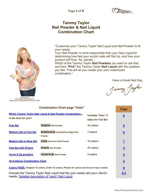 Tammy Taylor Nails Practice Sheet - Nail Ftempo