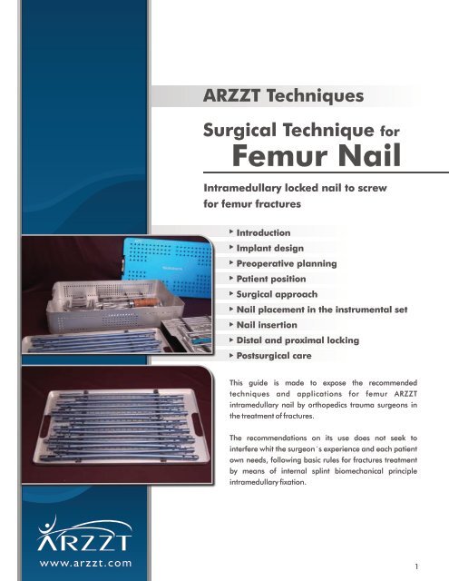 Surgical Technique for Femur Nail - ARZZT