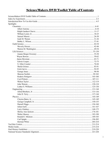 ScienceMakers Toolkit Manual - The History Makers