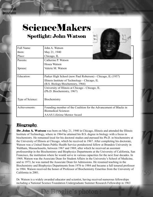 ScienceMakers Toolkit Manual - The History Makers