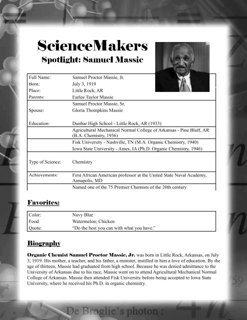 ScienceMakers Toolkit Manual - The History Makers