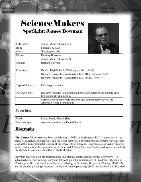 ScienceMakers Toolkit Manual - The History Makers