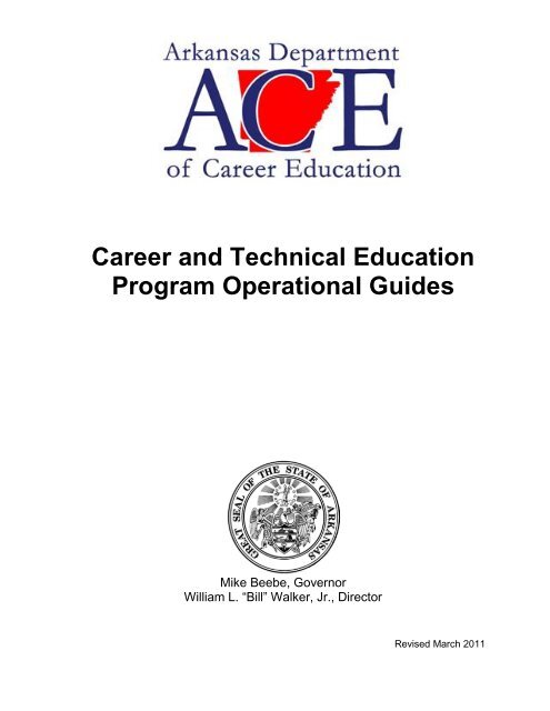 Career and Technical Education Program Policies and Proced