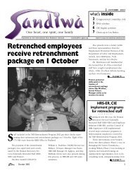 Retrenched employees receive retrenchment package on 1 October
