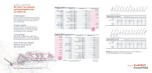 Die Linie 5 ins Industrie- und Gewerbegebiet ... - Stadt Frauenfeld