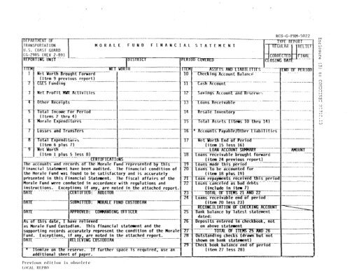 coast guard morale, welfare, recreation manual - DOT On-Line ...