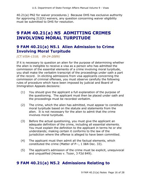 9 FAM 40.21(a) Crimes Involving Moral Turpitude - Notes - Criminal ...