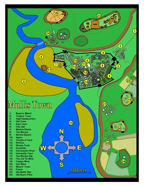 Map of Mullis Town - Red Shirt Games