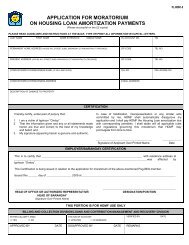 FLH060-5 Application for Moratorium on HL Amortization ... - Pag-IBIG