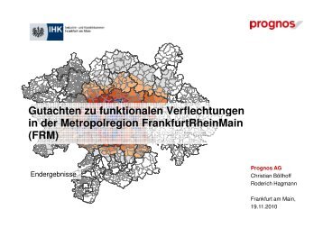 Präsentation Pressekonferenz Funktionale Verflechtungen ...