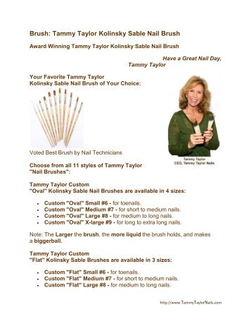 Brush: Tammy Taylor Kolinsky Sable Nail Brush - Tammy Taylor Nails