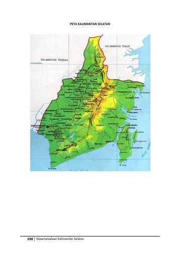 698 Kepariwisataan Kalimantan Selatan PETA KALIMANTAN ... - UJP