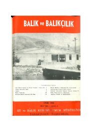 BALIK ve BALIKÇILIK